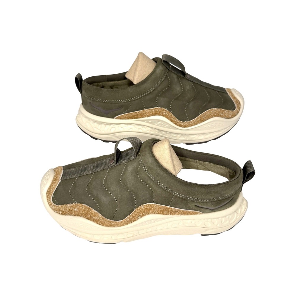 Hoka Ora Primo Elite Terrain System in Antique Olive Slip On Men Size 10.5 NIB